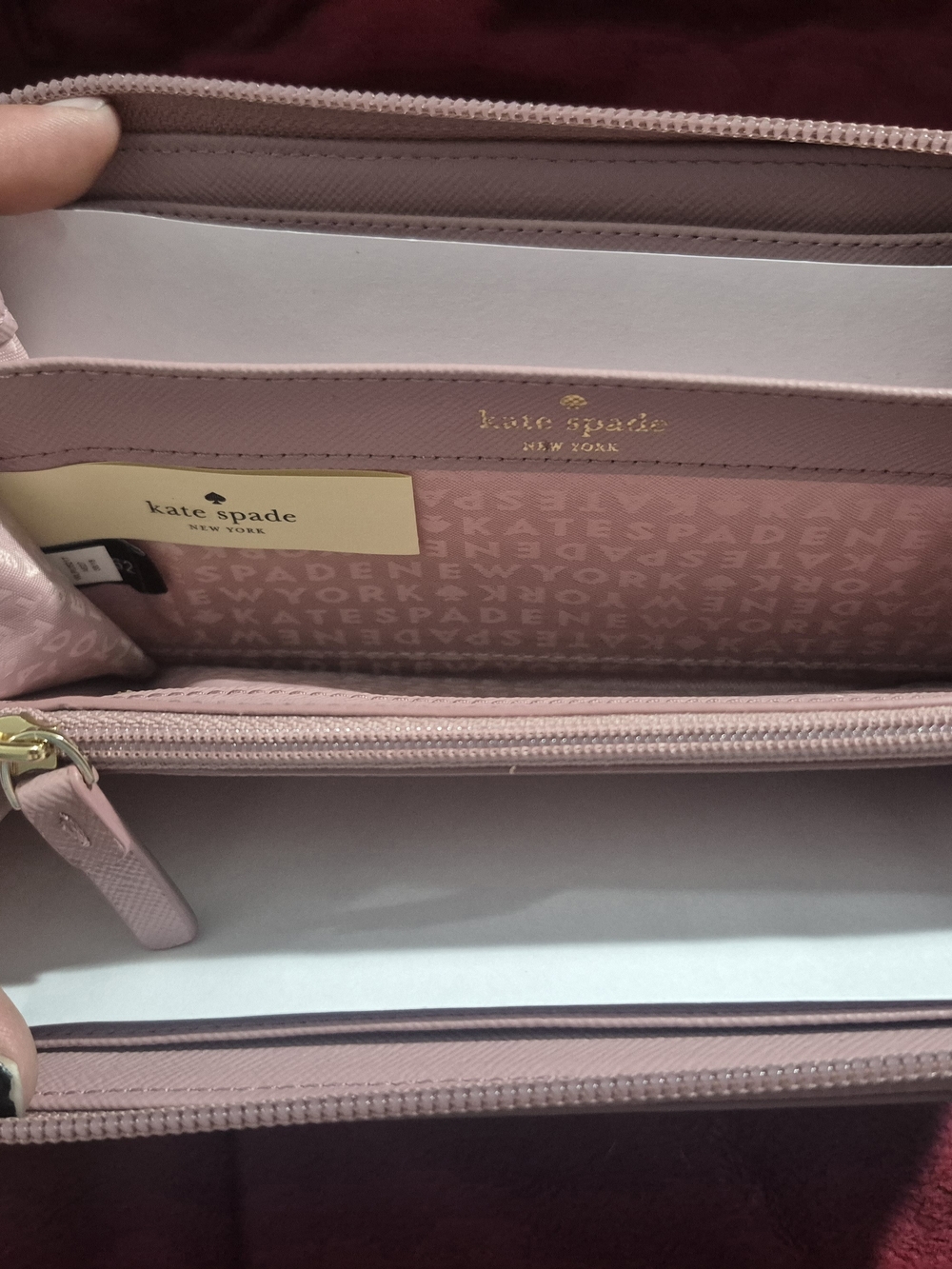 Nwt kate spade Pink Saffiano Leather Wallet